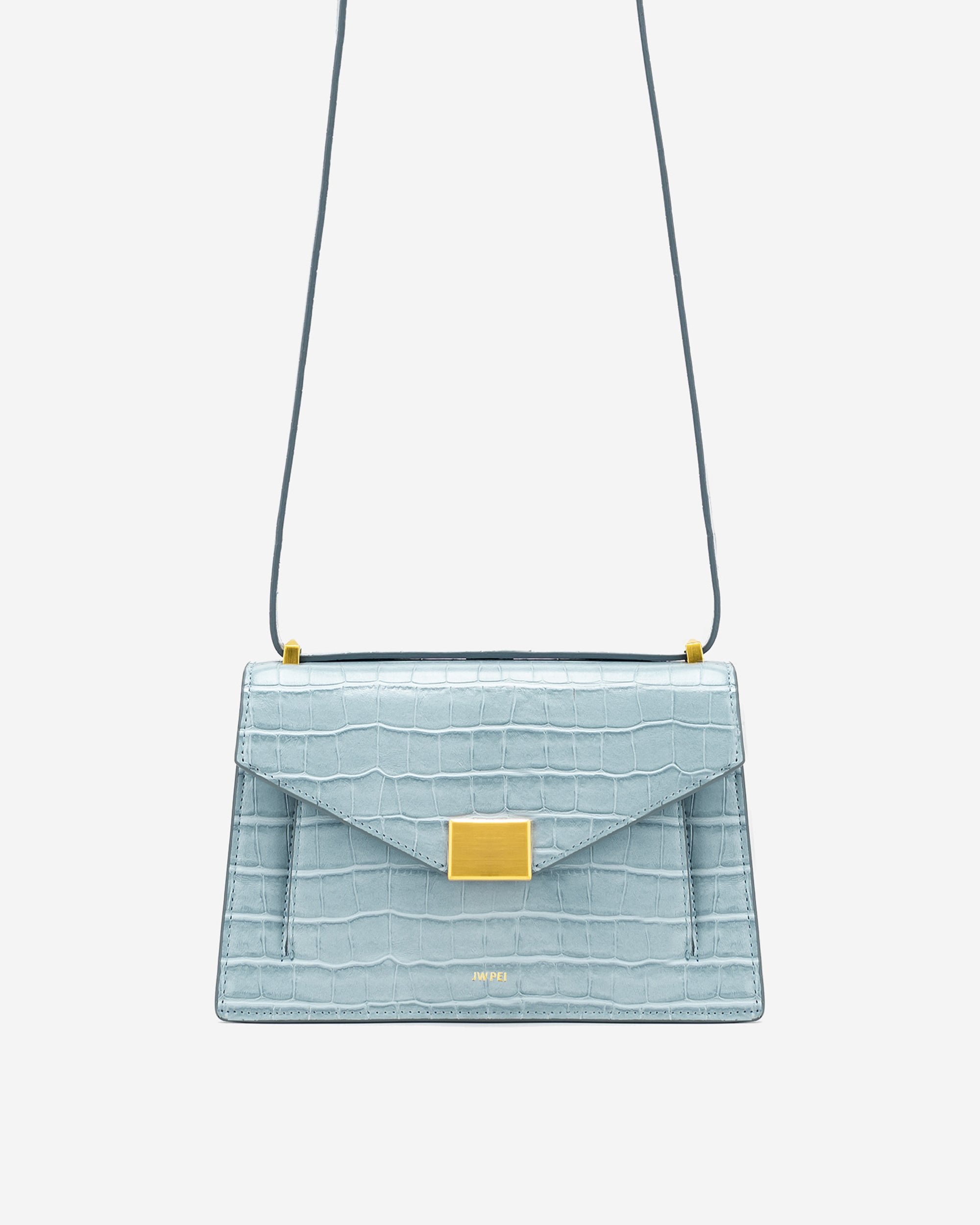Lilian Tasche - Krokodilprägung in Eisblau