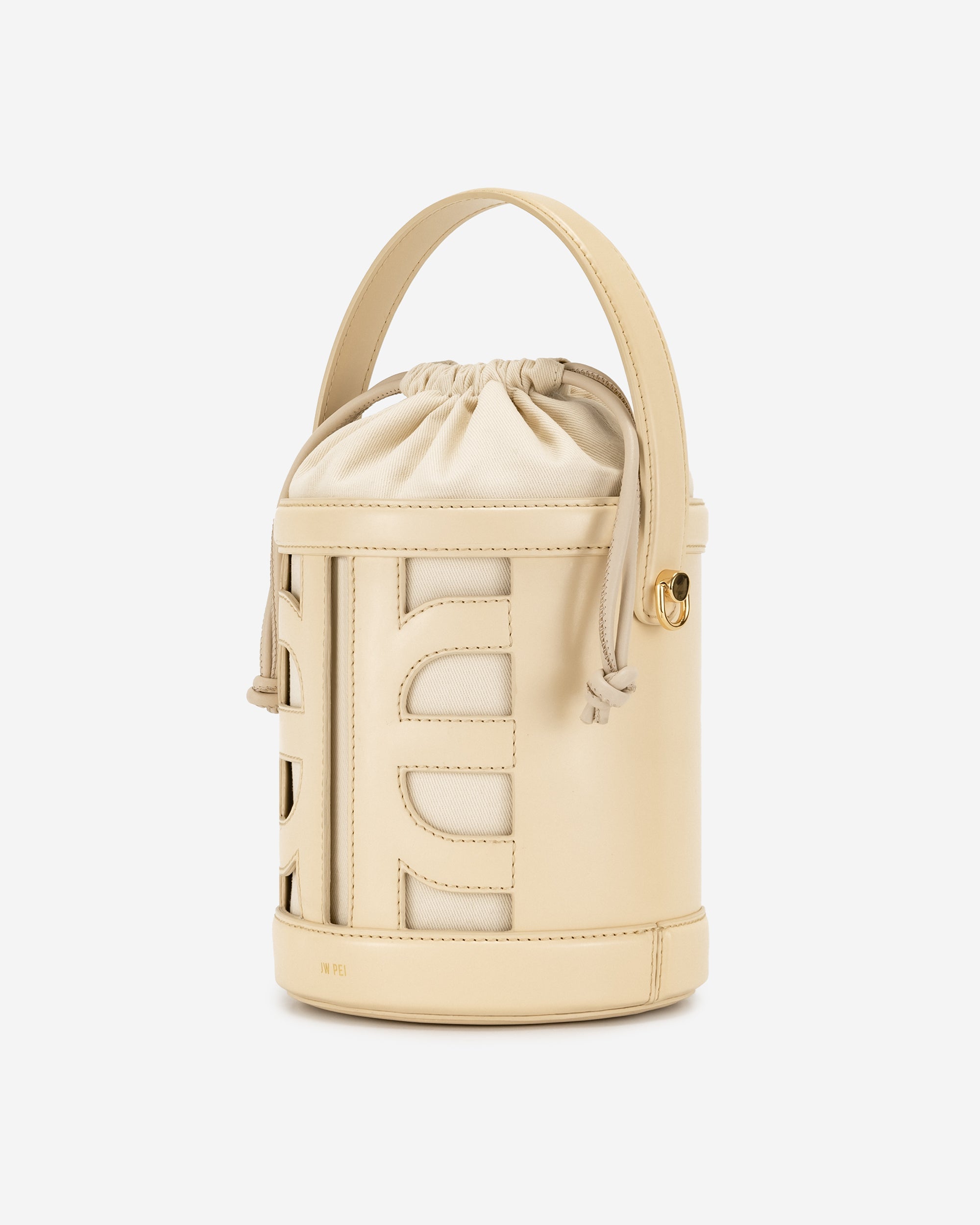 FEI Leder Ausschnitt Beuteltasche - Beige