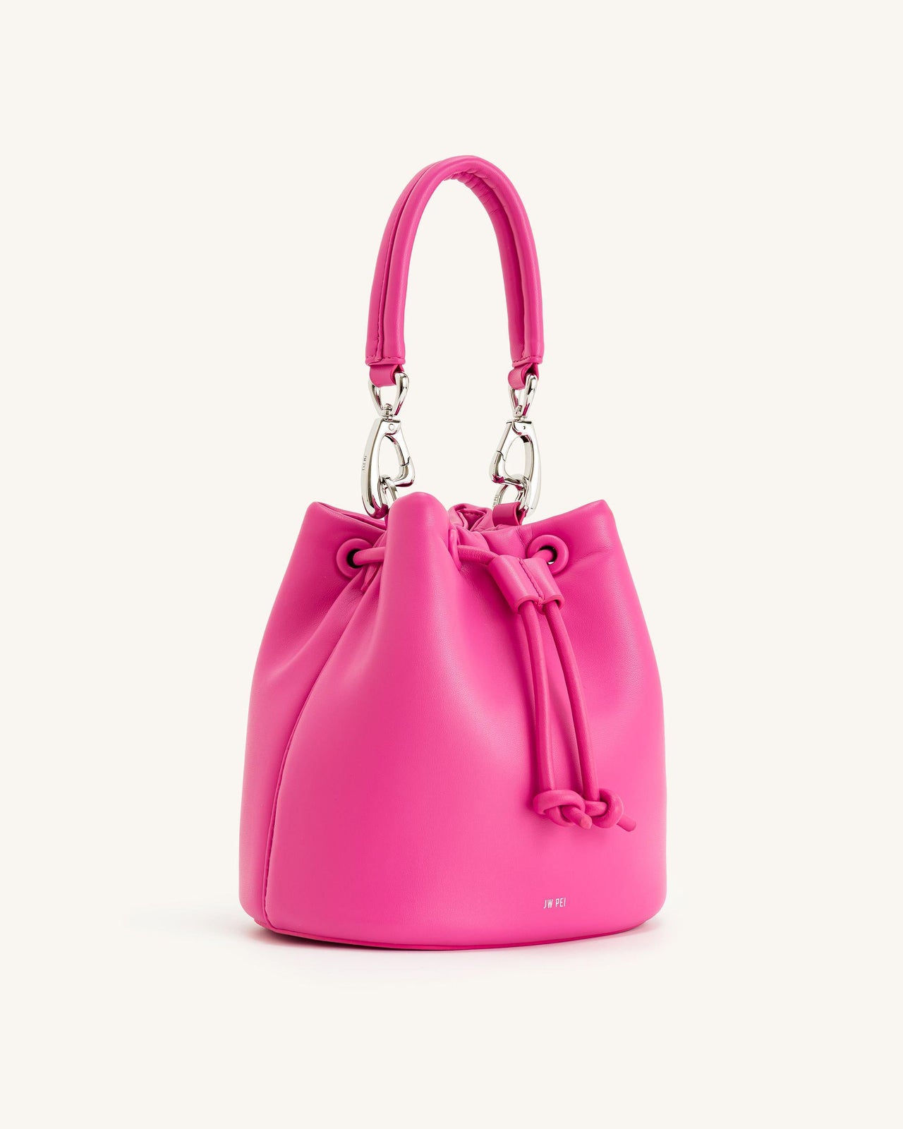 Yulia Gepolsterte Eimer-Tasche - Leuchtendes Pink