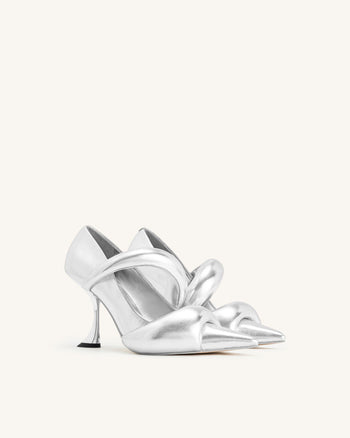 Sara Metallic Pumps - Silber