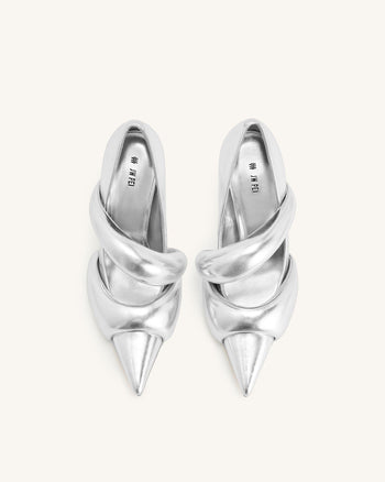 Sara Metallic Pumps - Silber