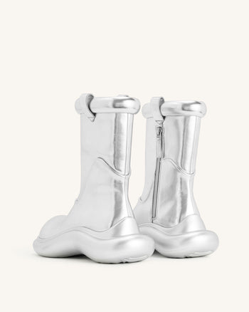 Zoie Metallic Regenstiefel - Silber