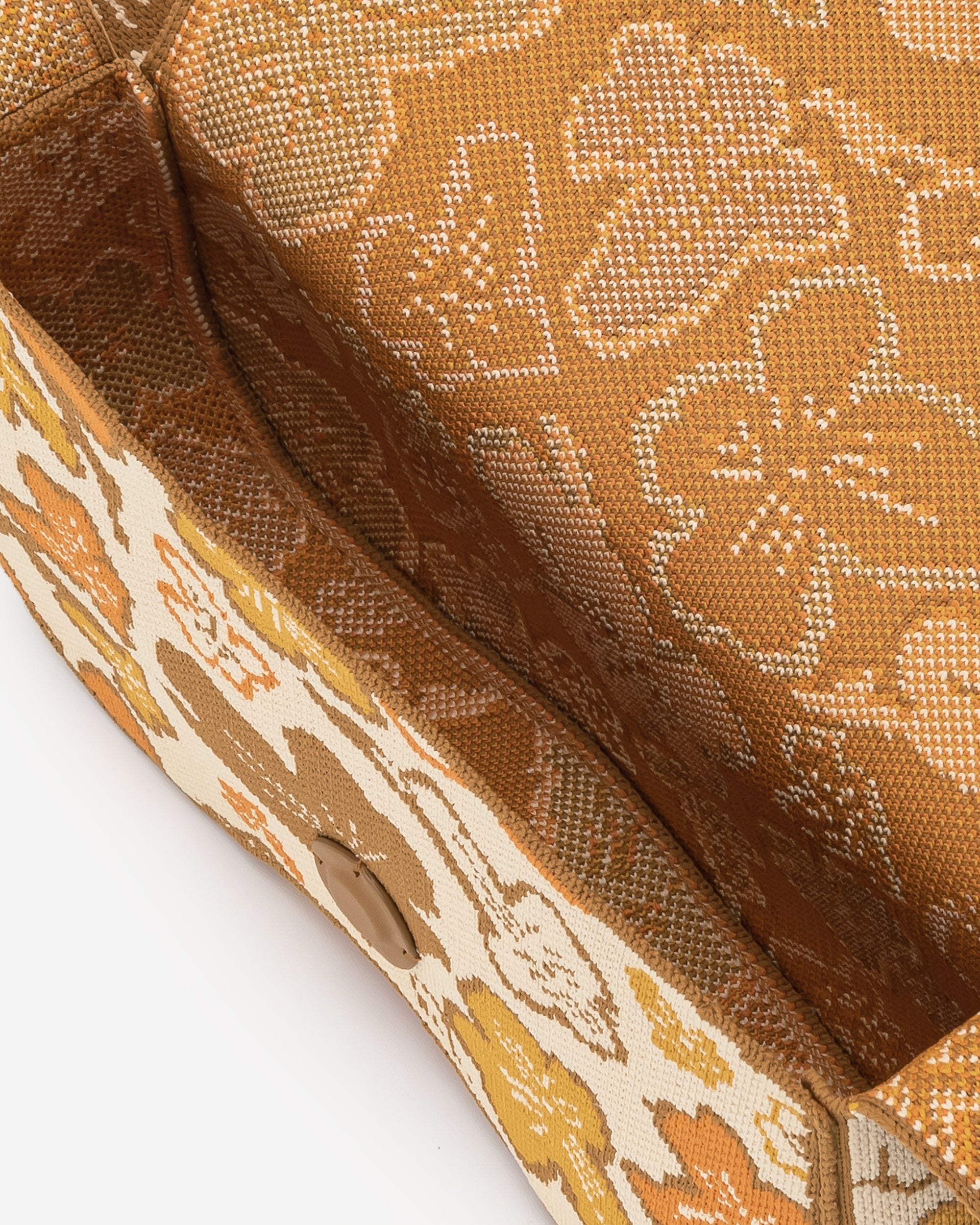 JW PEI Damen Becci gestrickte Umhängetasche - Blumenkollektion - Braun & Orange & Beige