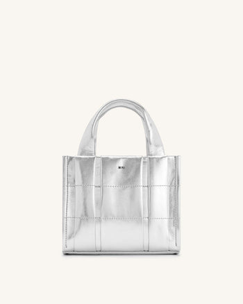 Freya Mini Tote Bag - Silber