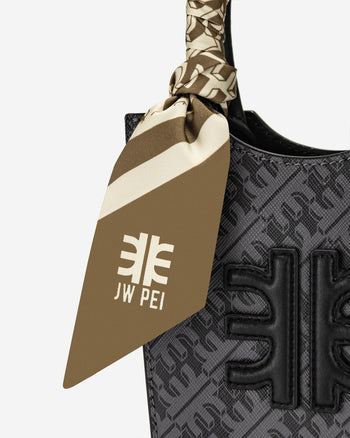 FEI Twill-Schal aus Kunstseide - Braun