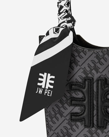 FEI Twill-Schal aus Kunstseide - Schwarz