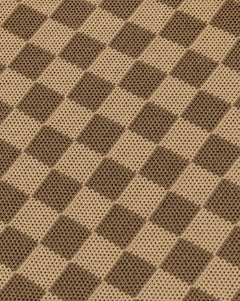 Shea Schachbrettmuster-Strick-Tasche - Braun