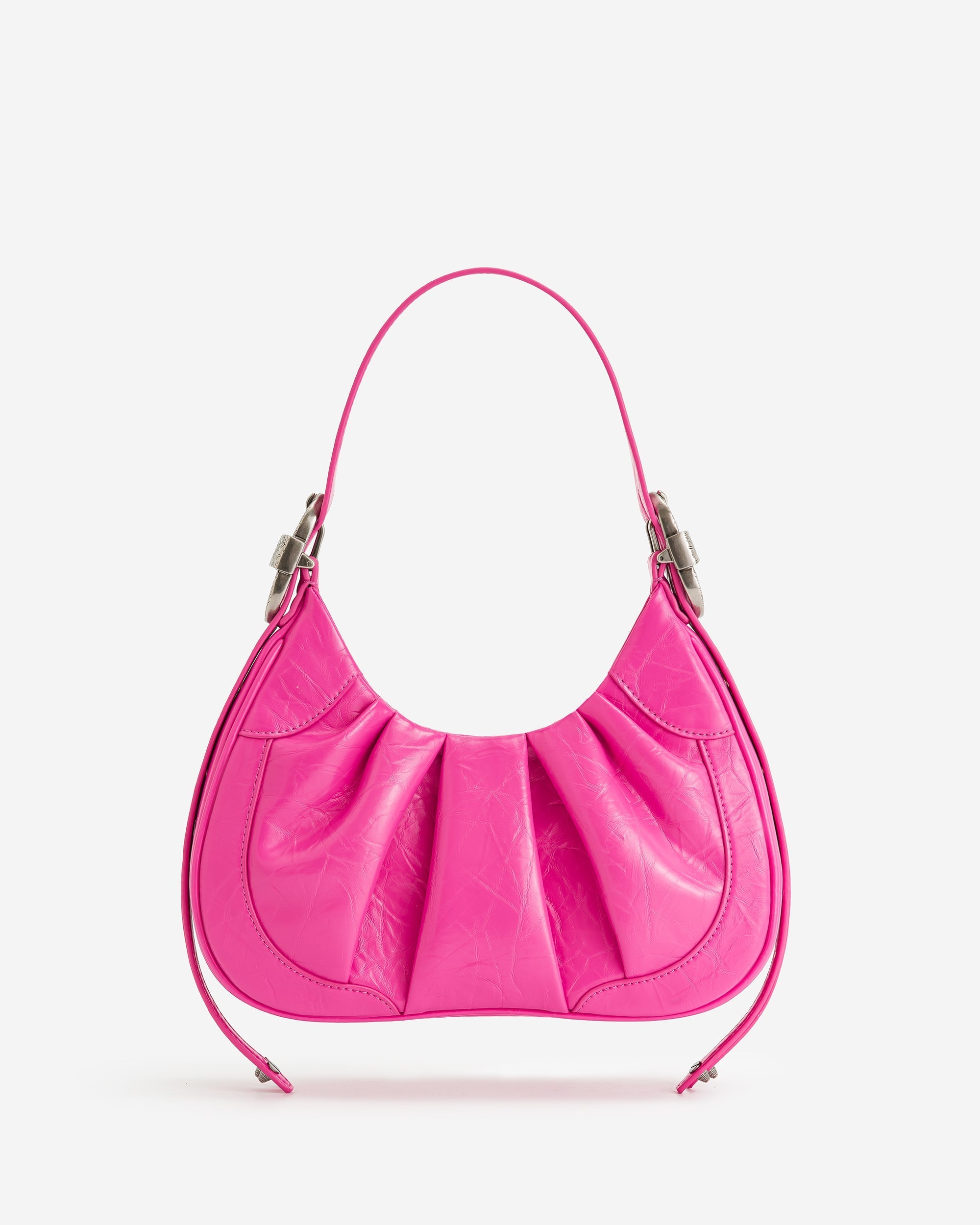 JW PEI Damen Gabbi Crushed geraffte Hobo Handtasche - Leuchtendes Pink