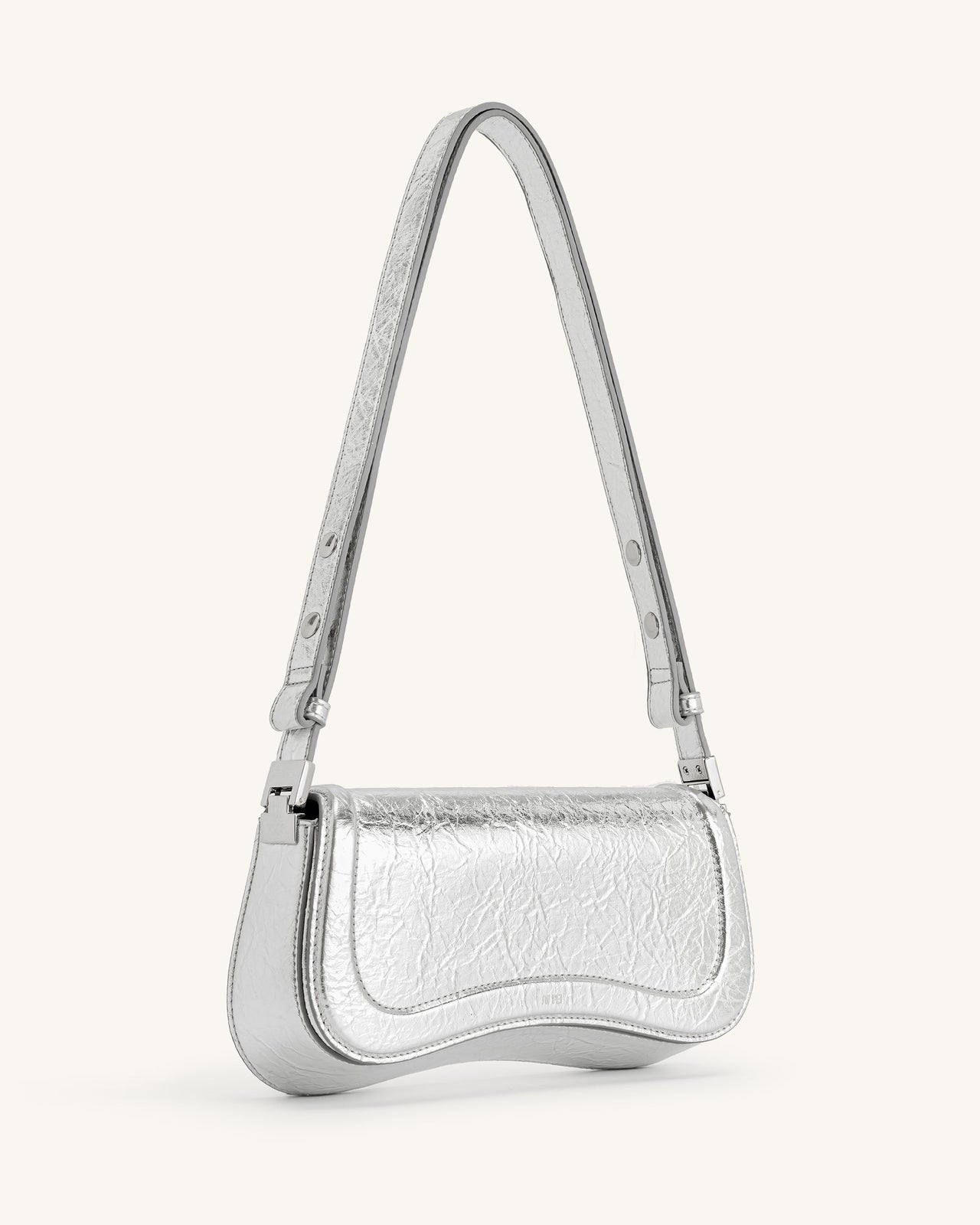 Joy Metallic Schultertasche - Silber