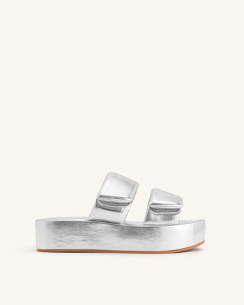 Lexi Metallische Sandale - Silber