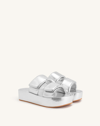 Lexi Metallische Sandale - Silber