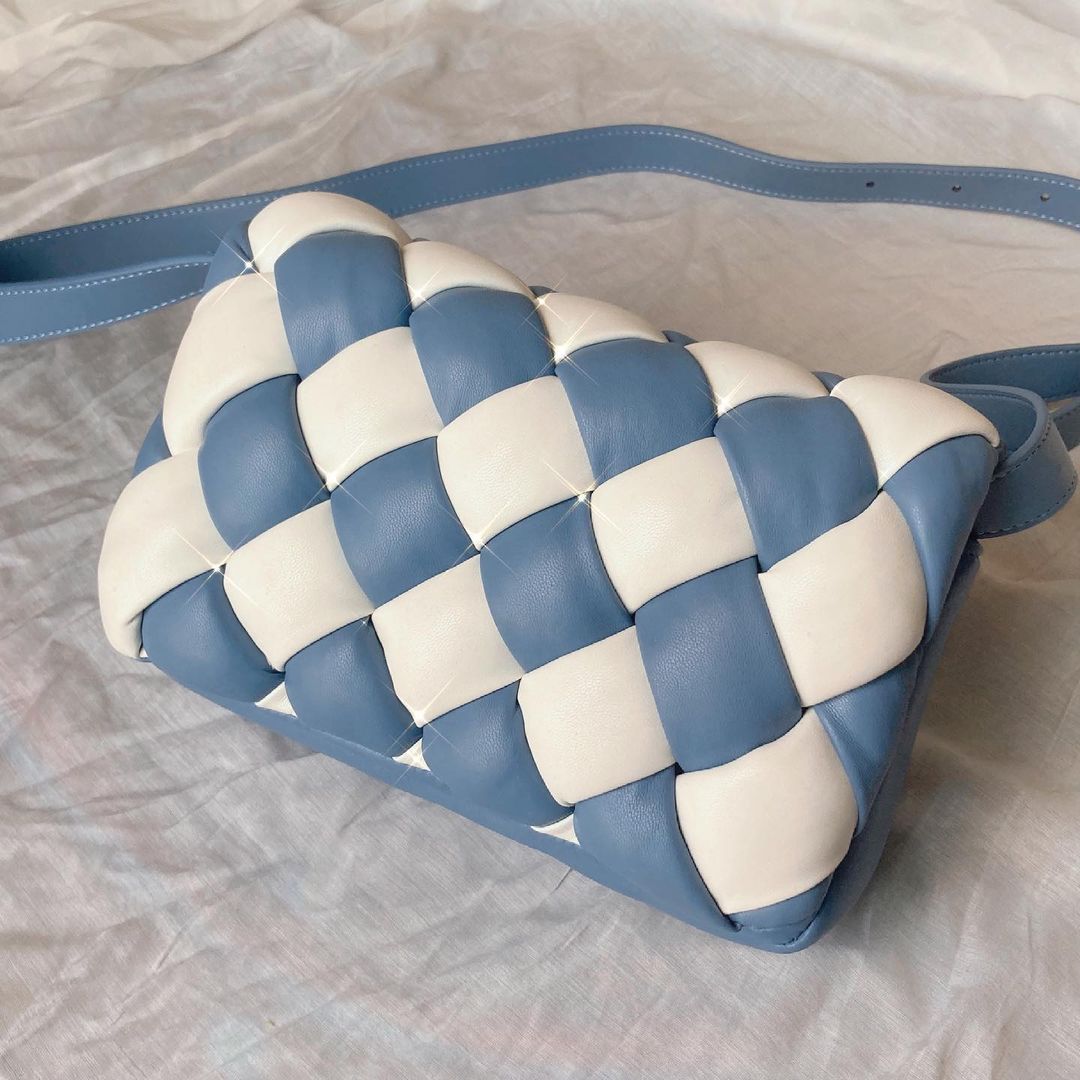 Maze Tasche - Weiß & Blau
